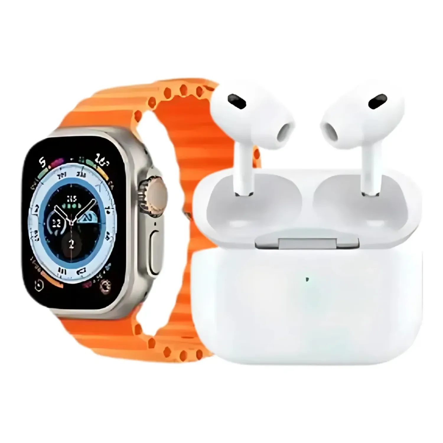 Pack 8 en 1 - audífonos + iwatch + cargador + Batería y cable de carga miniatura 3